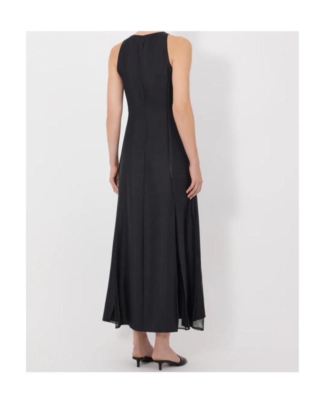 Loulou de Saison Black Iraka Silk Twill Dress