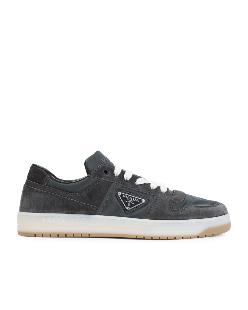 Prada Black Downtown Lace-Up Sneakers for men