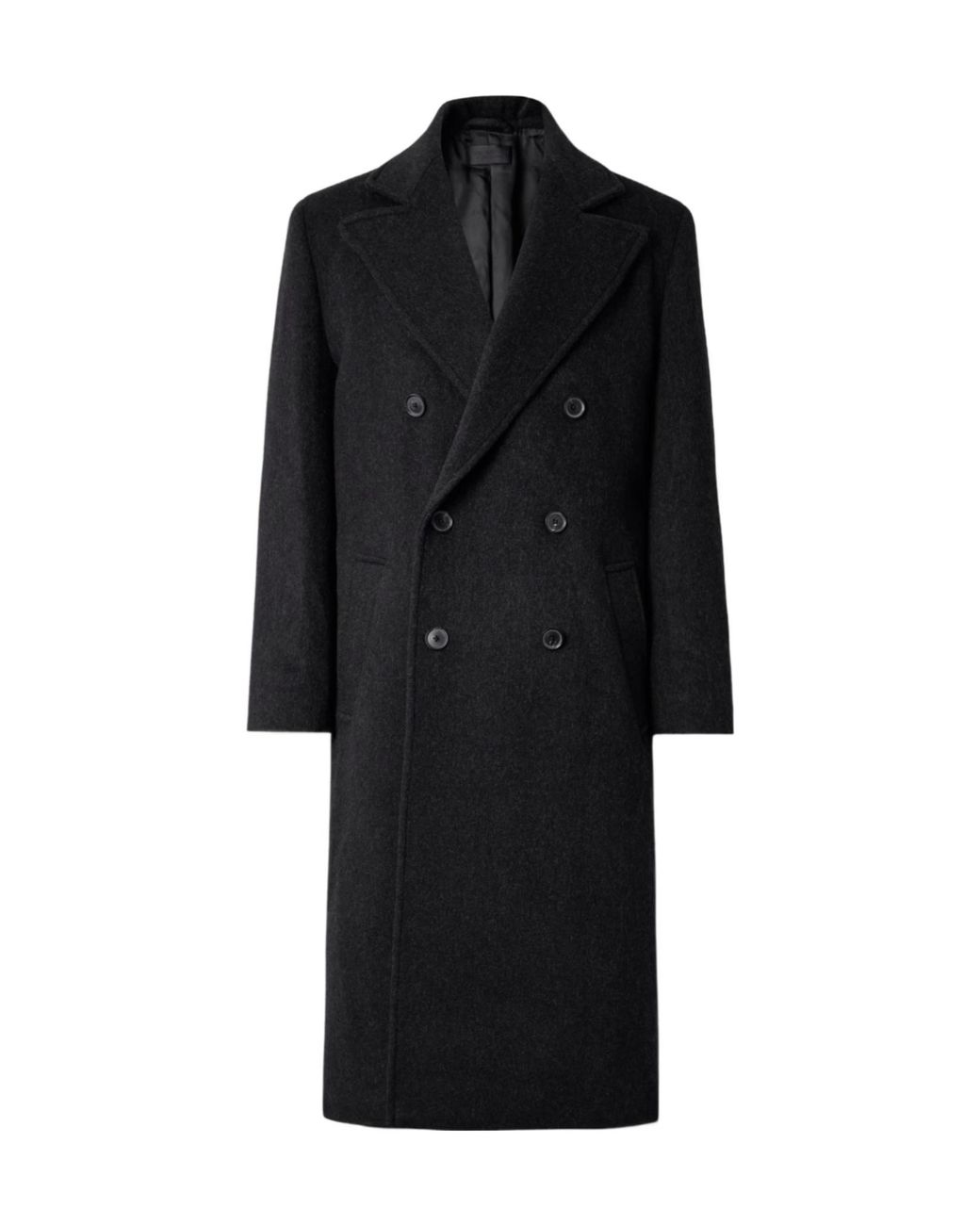 Nili Lotan Black Double-Breasted Coat