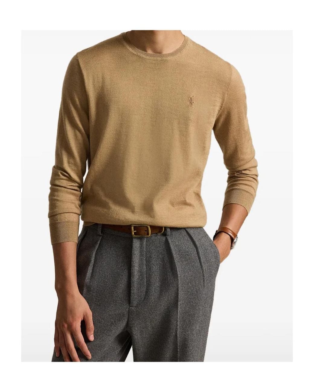 Polo Ralph Lauren Natural Pony Embroidered Jumper for men