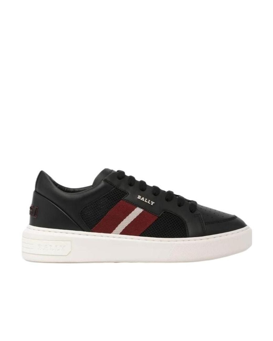 Bally Black Signature Stripe Sneakers for men