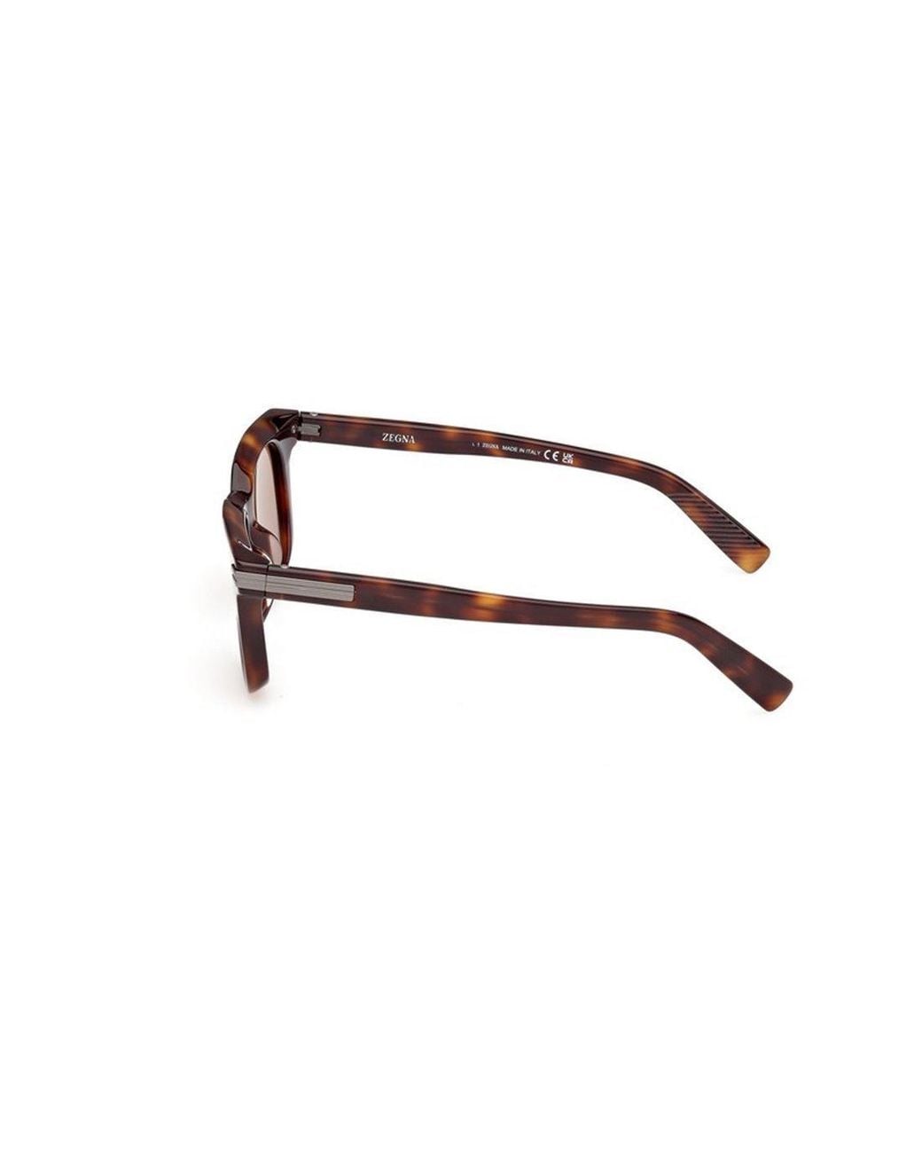 Zegna Pink Square Frame Sunglasses for men