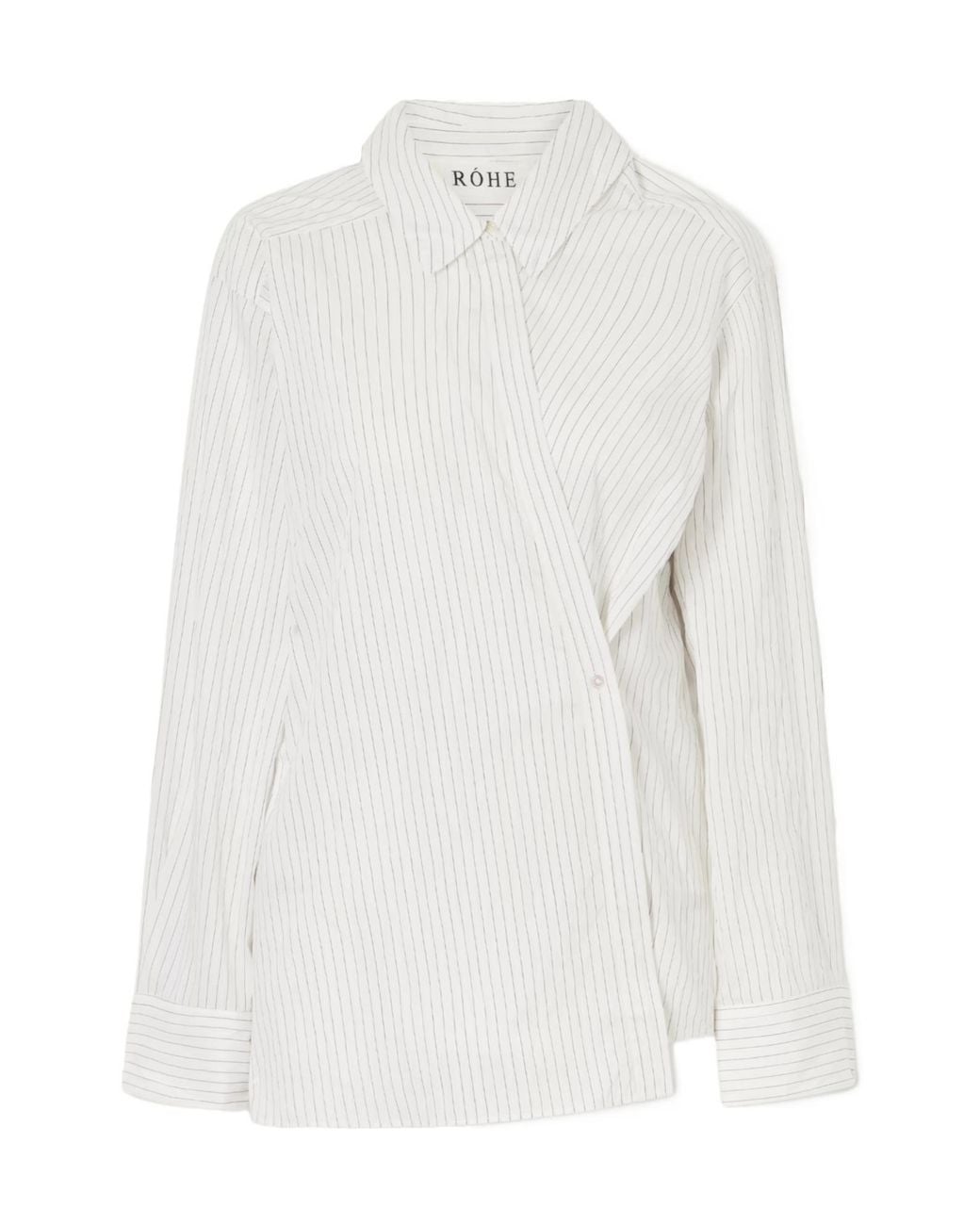 Rohe White Sabi Striped Shirt