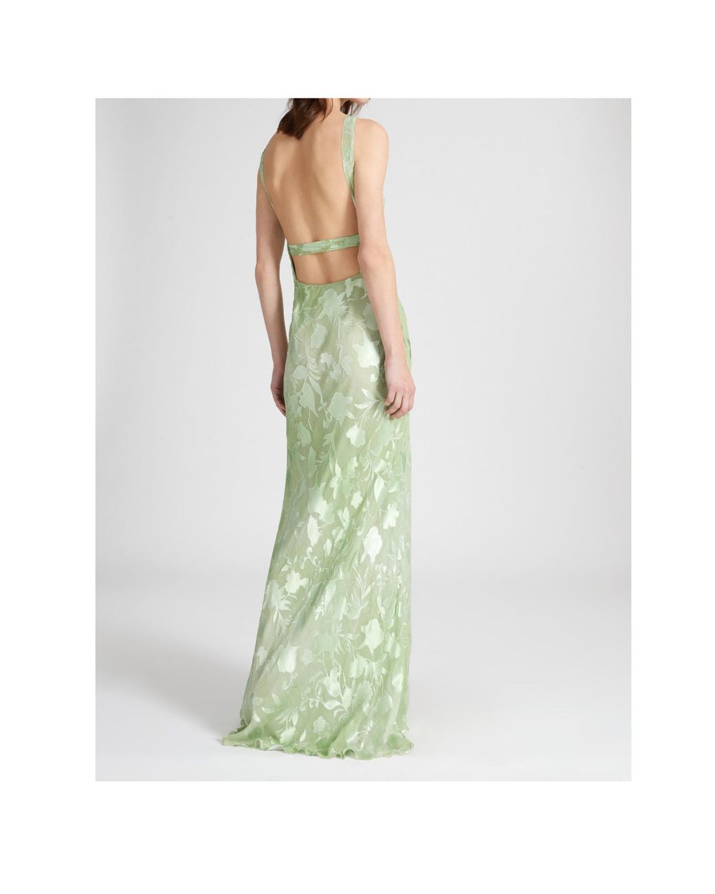 Ermanno Scervino Jacquard Maxi Dress in Green | Lyst