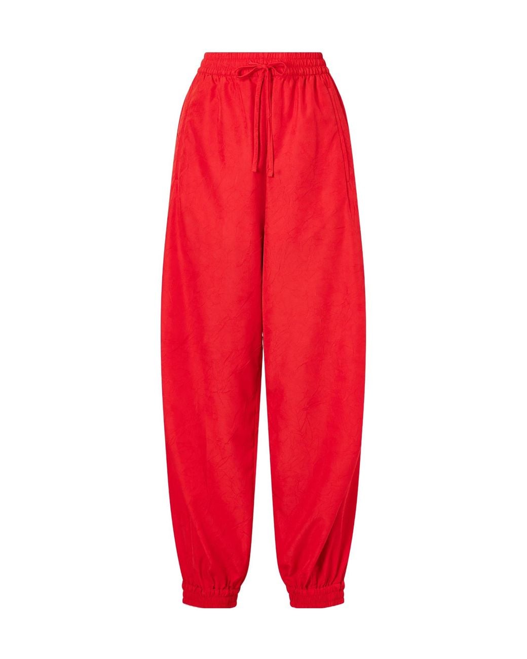 Rohe Red Crinkled Balloon Pants