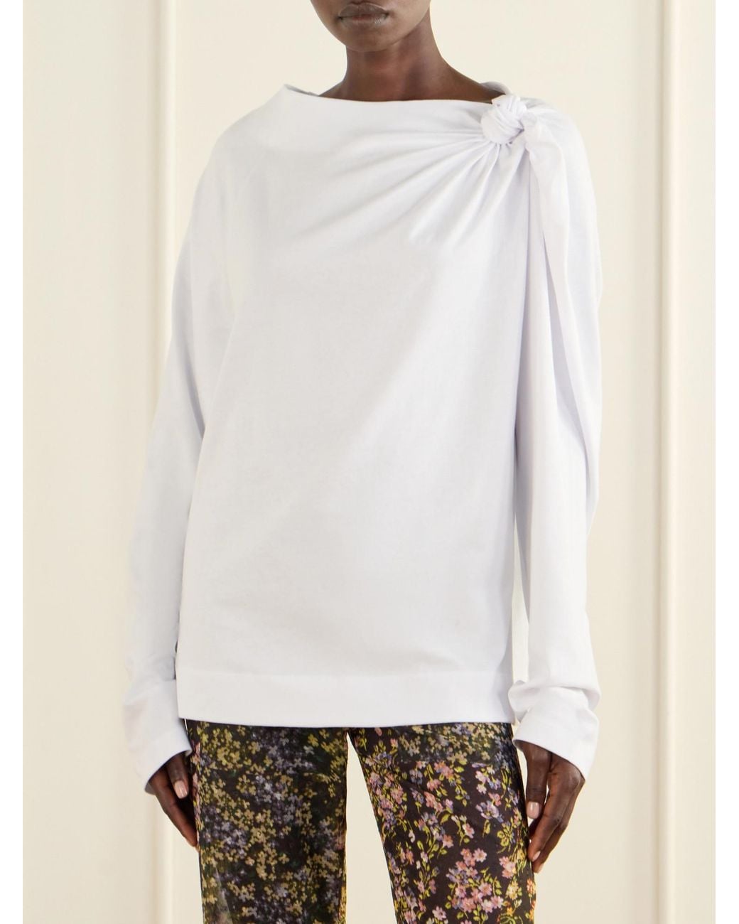 Dries Van Noten White Jersey T-Shirt