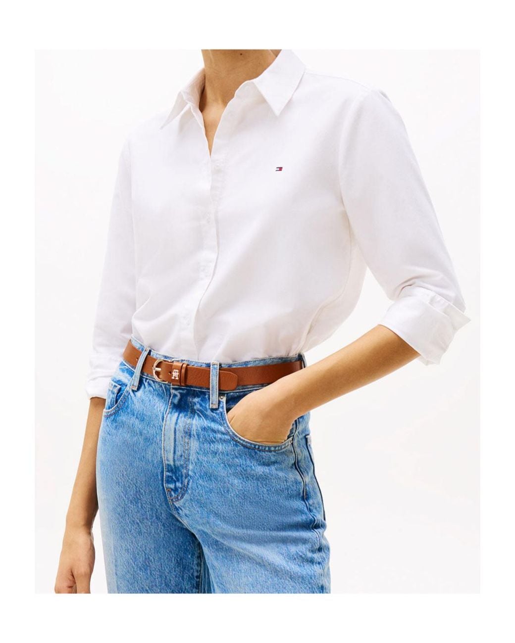 Tommy Hilfiger White Long-Sleeved Shirt