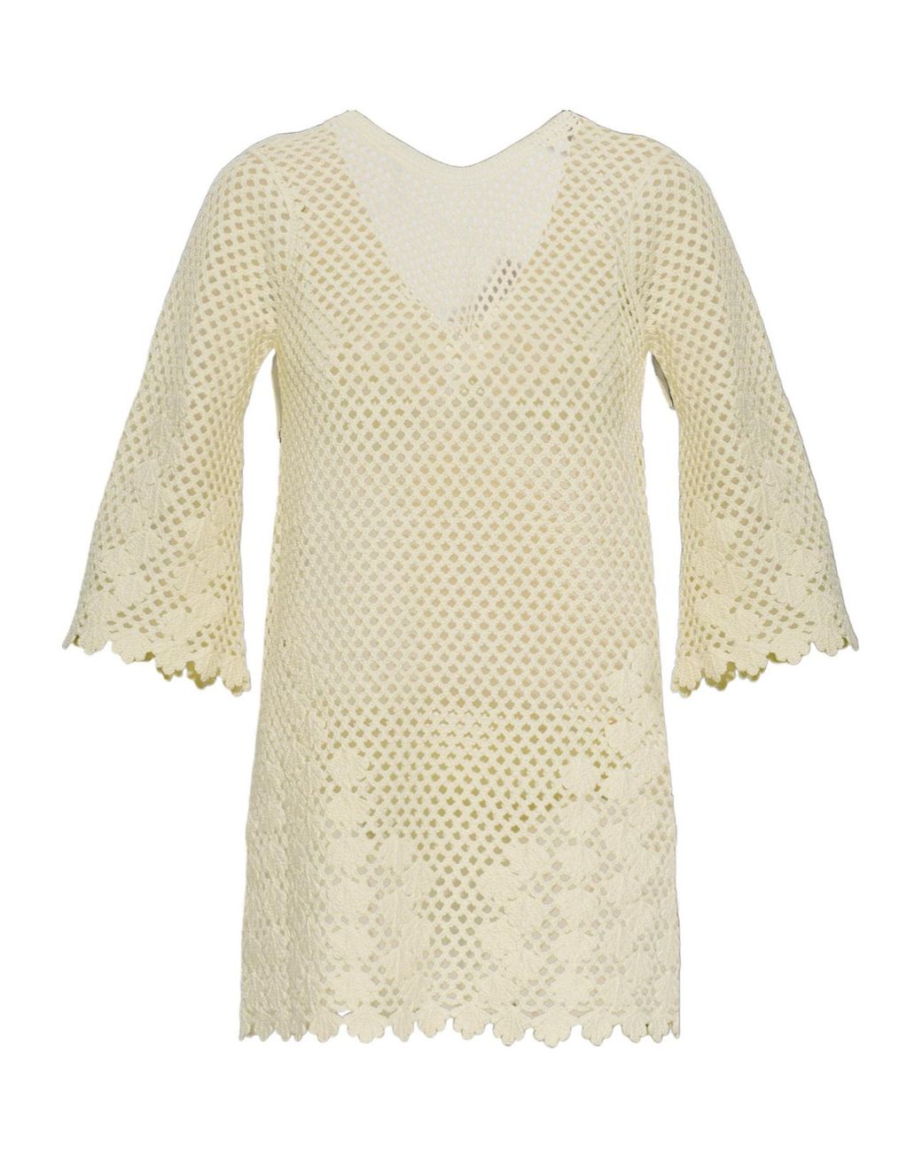 Posse Natural Saskia Crochet Knitted Dress