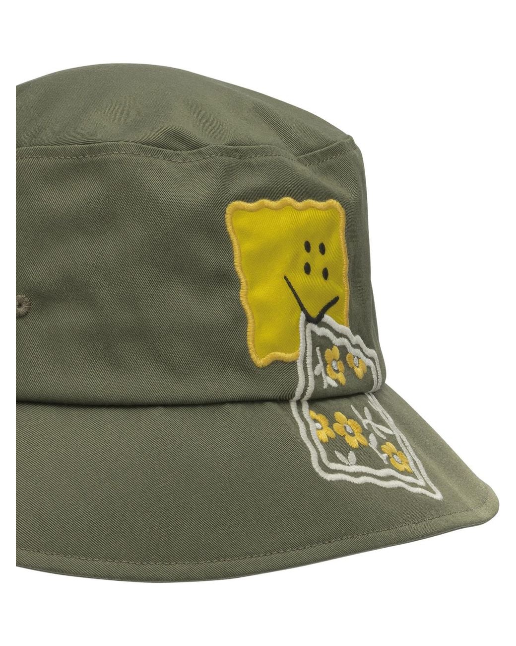 Kapital Green Peckish Rainbowy Bucket Hat for men