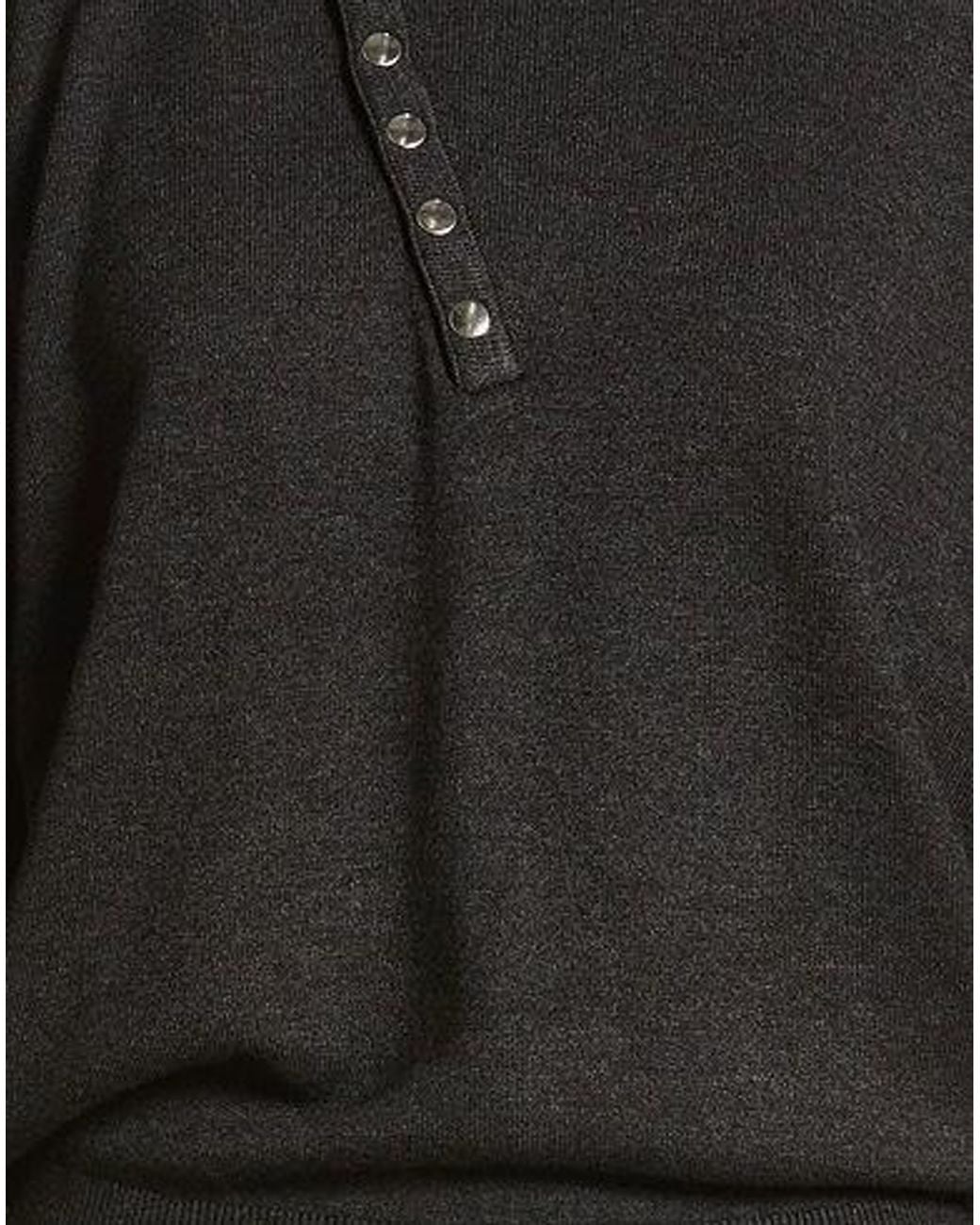 Isabel Marant Black Long-Sleeved High-Neck Shirt