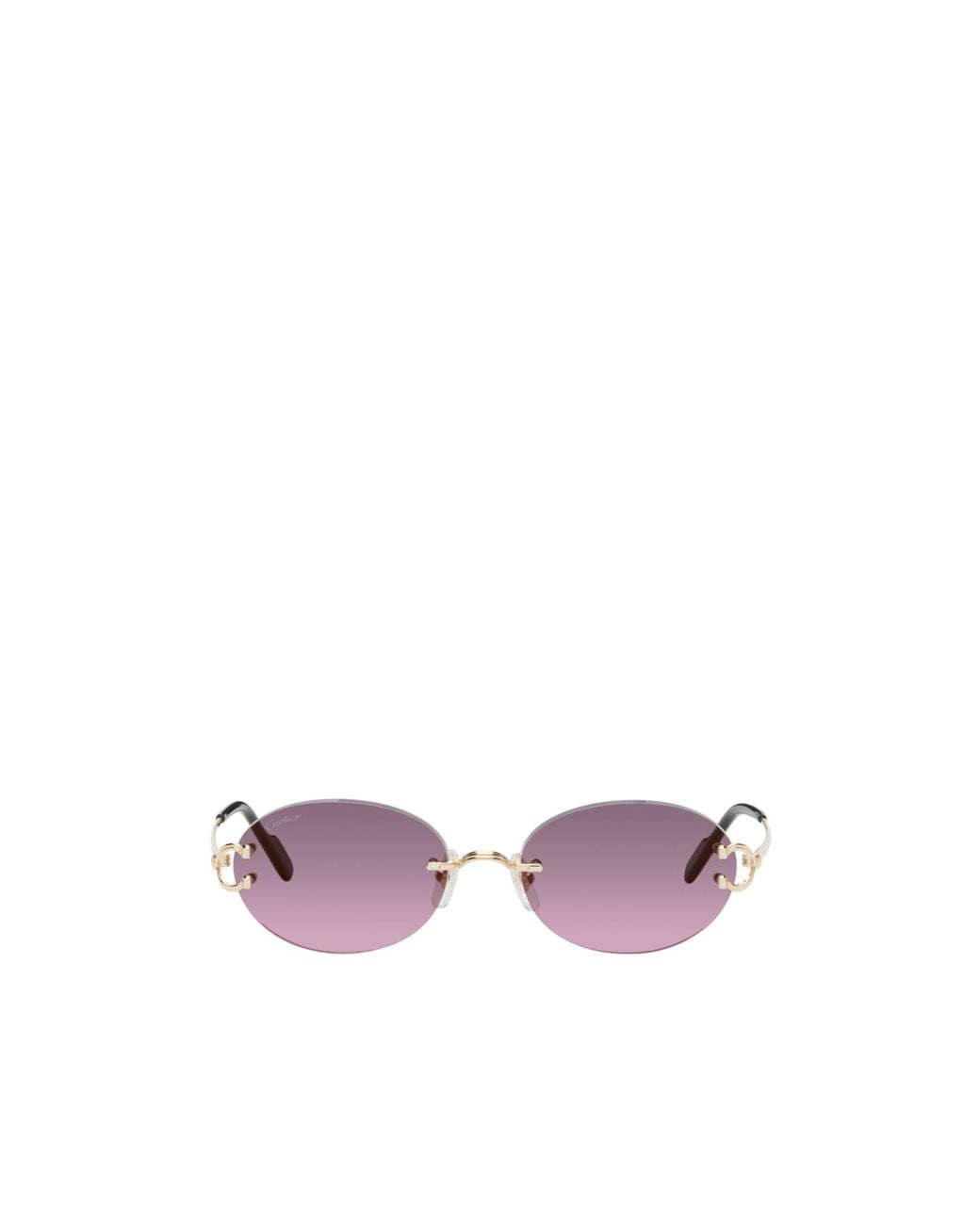 Cartier Purple Signature C De Sunglasses