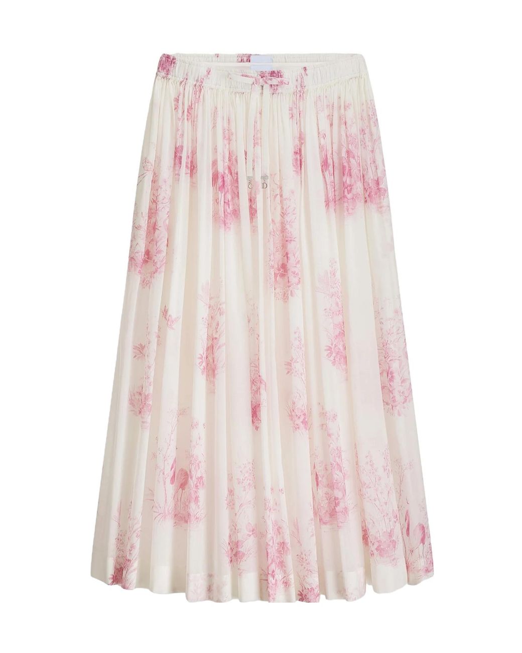 Dior Pink Iviera Mid-Length Flared Skirt