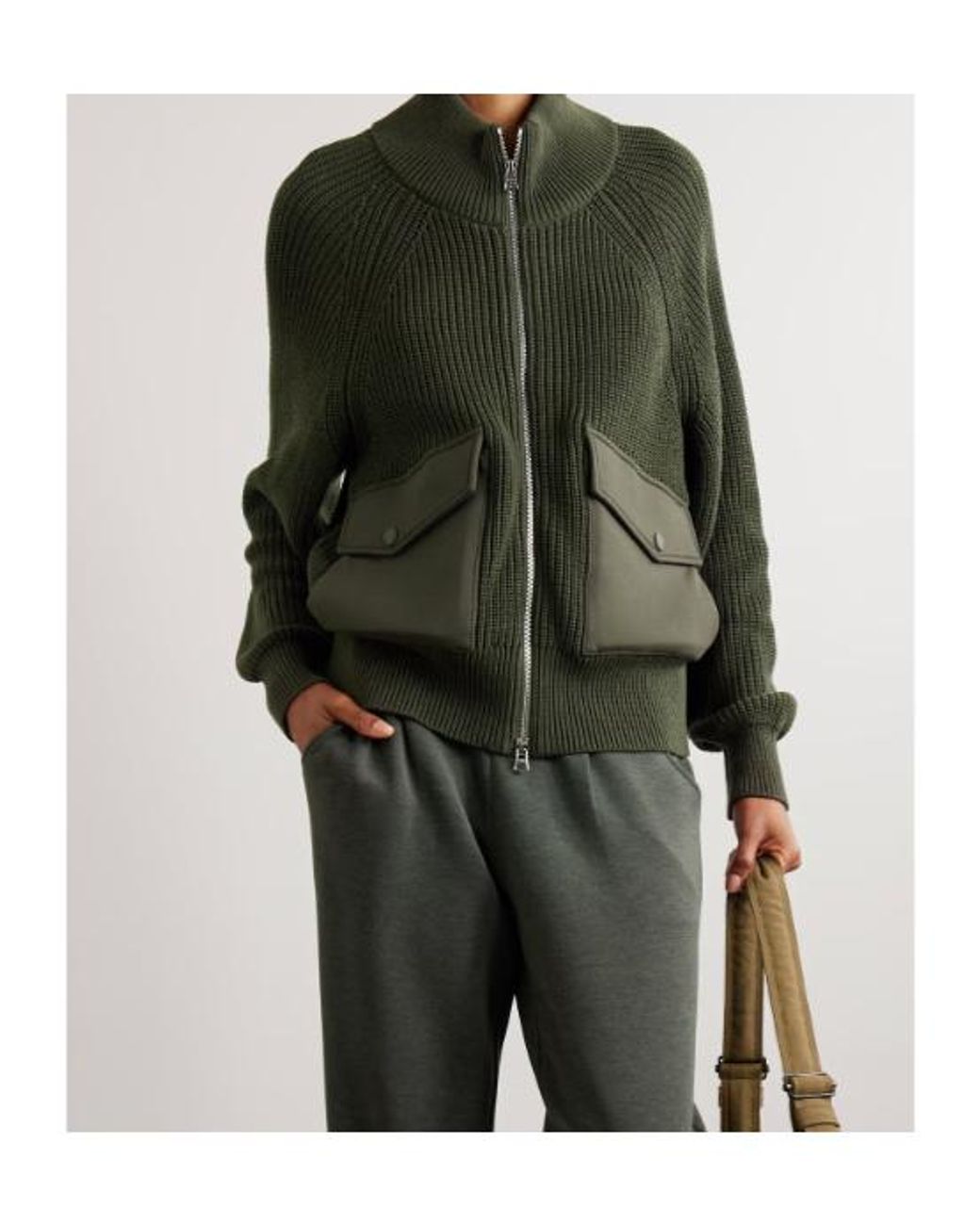 Varley Green Long-Sleeved Cardigan