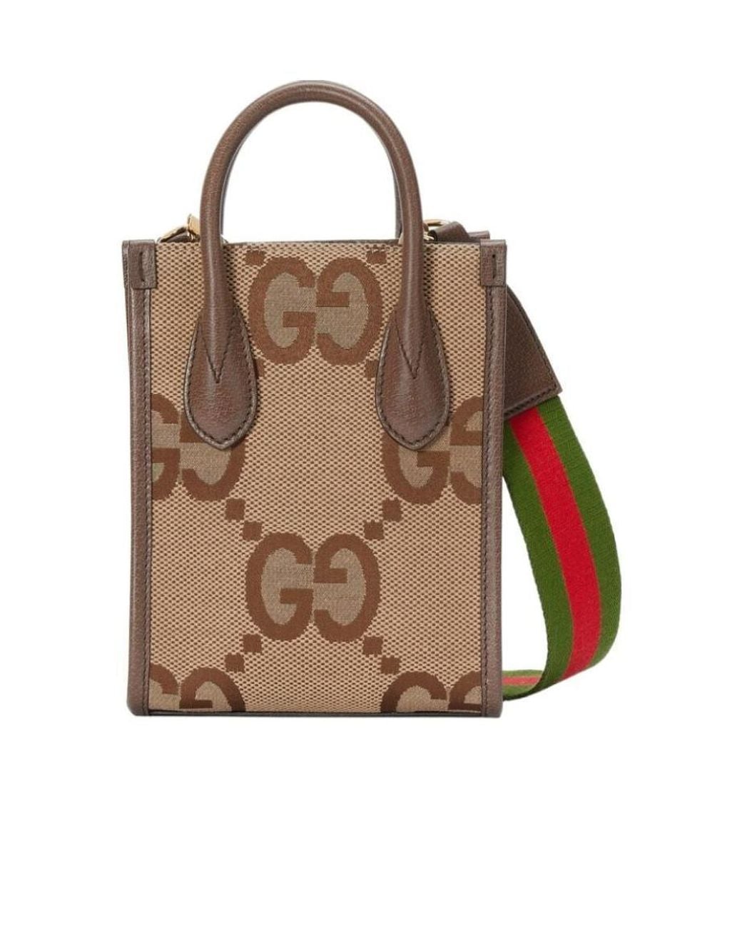 Gucci Brown Jumbo Gg Mini Tote Bag for men