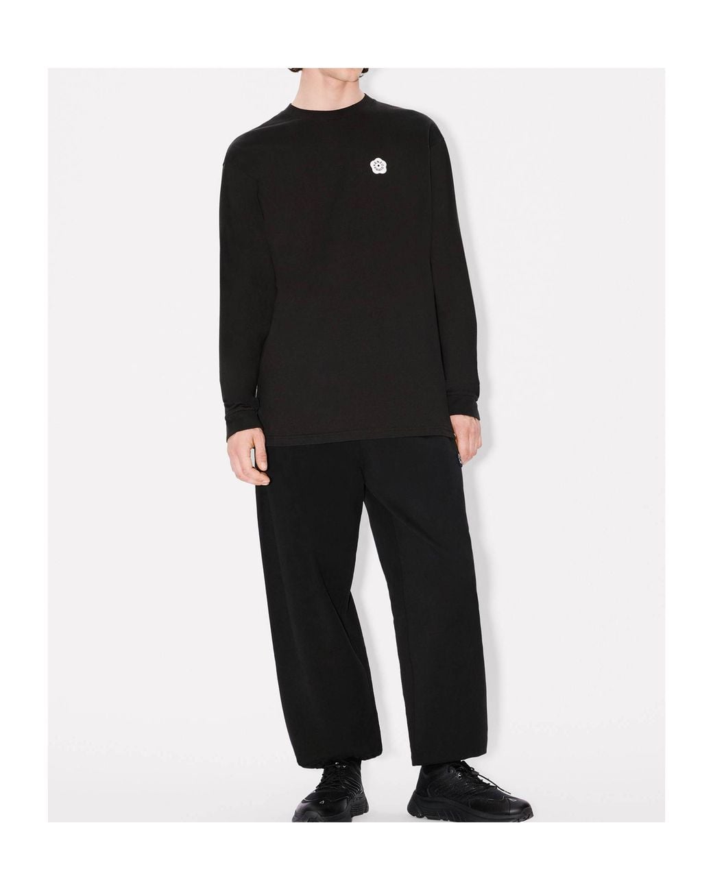 KENZO Black Boke Flowers 2.0 Joggers for men