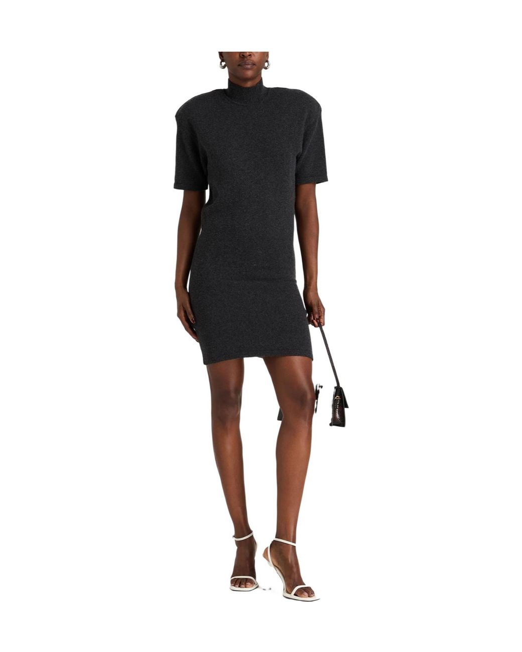 Jacquemus Black Bodycon Knit Dress