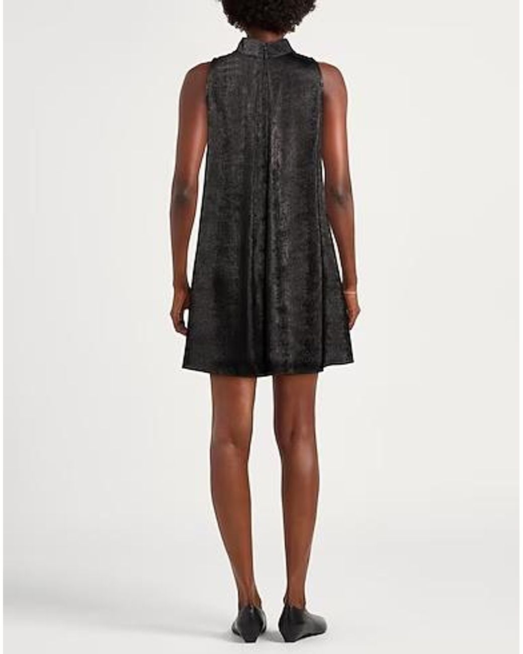 MAX&Co. Black Sleeveless Flared Dress