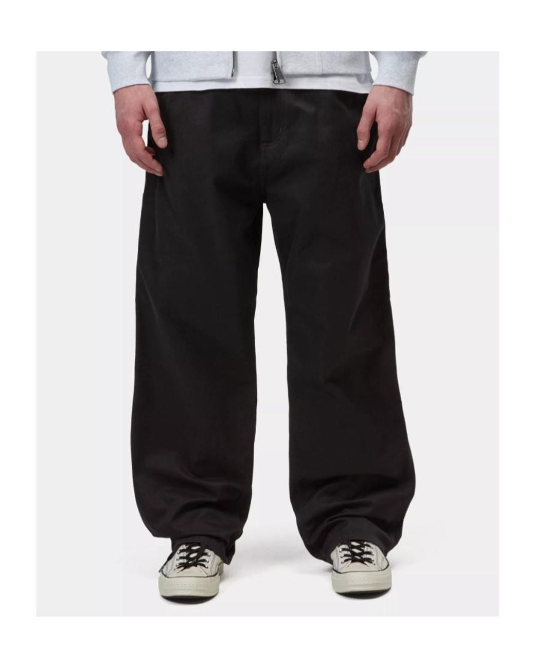 Carhartt Black Wide-Leg Tailored Trousers for men