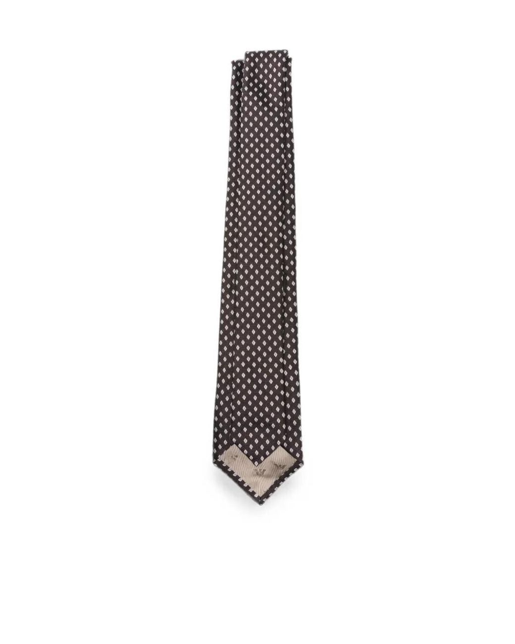 Emporio Armani White Fancy Classic Tie for men