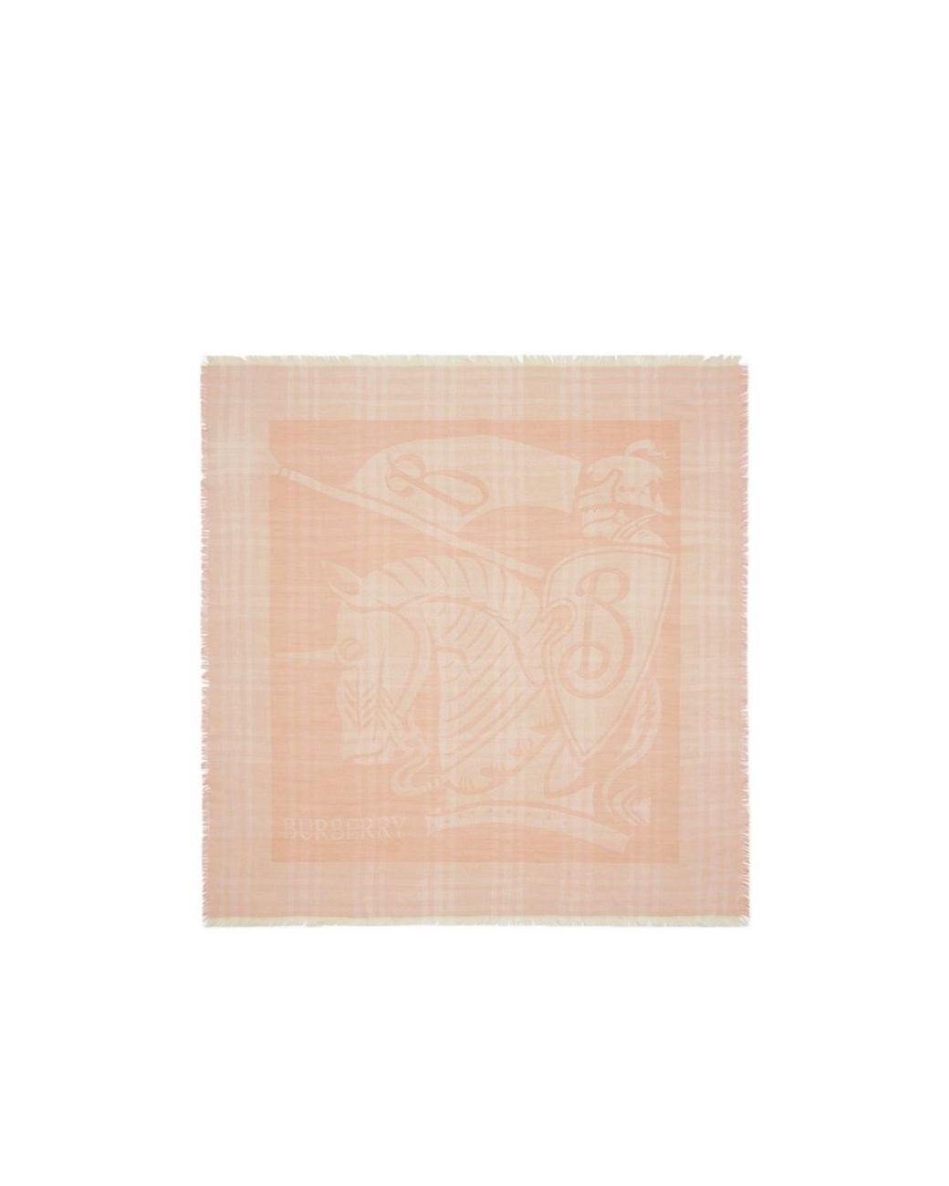 Burberry Natural Ekd Check-Pattern Scarf