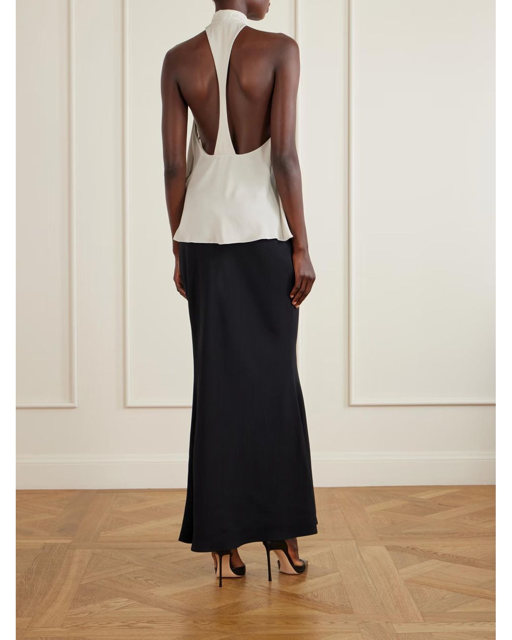 Tom Ford White Halter Neck Sleeveless Top