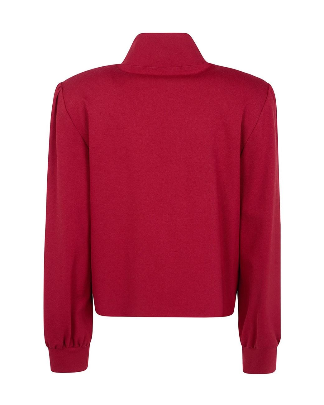 Liviana Conti Red Button-Up Cropped Jacket