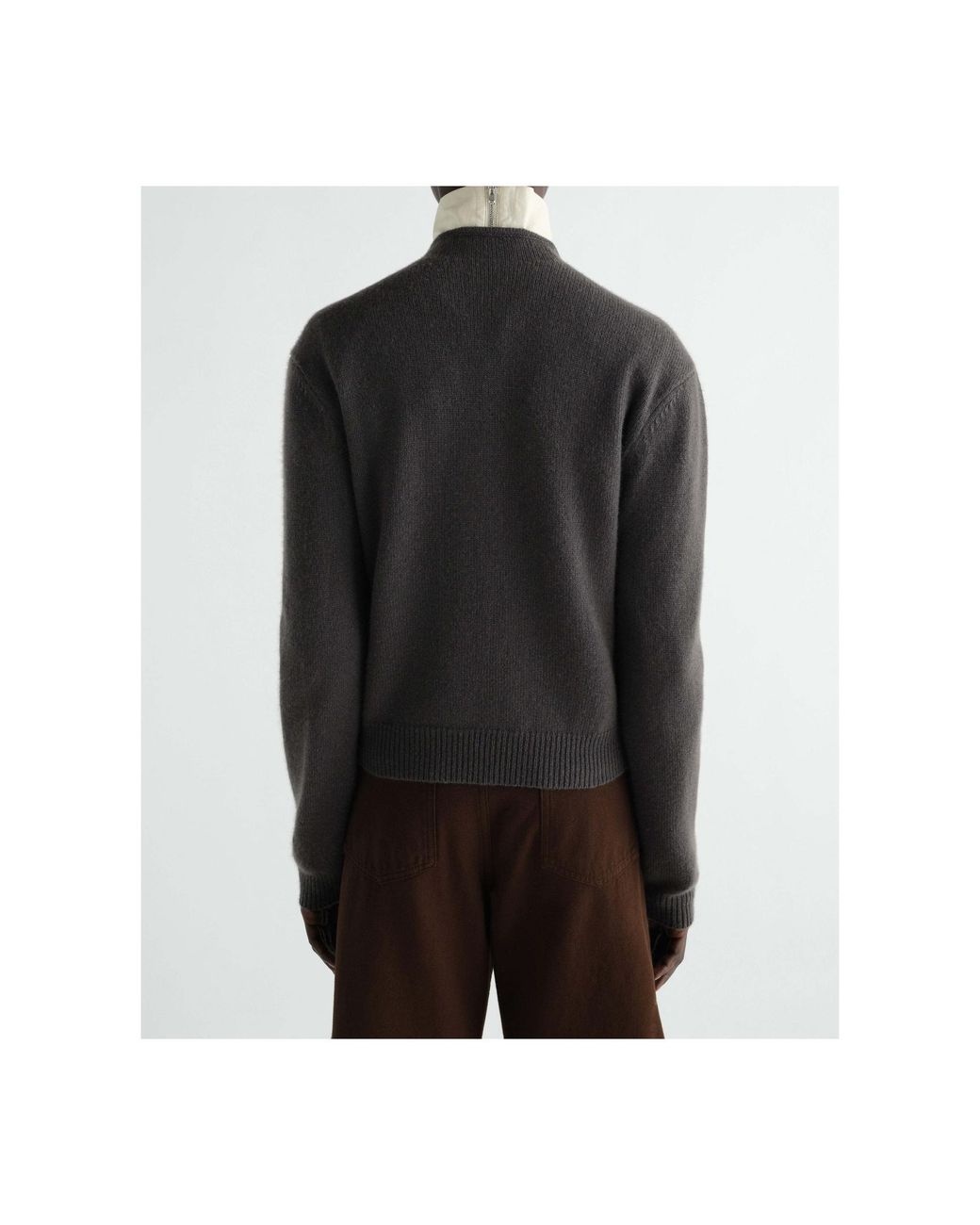 Lemaire Gray Reversible Buttoned Sweater