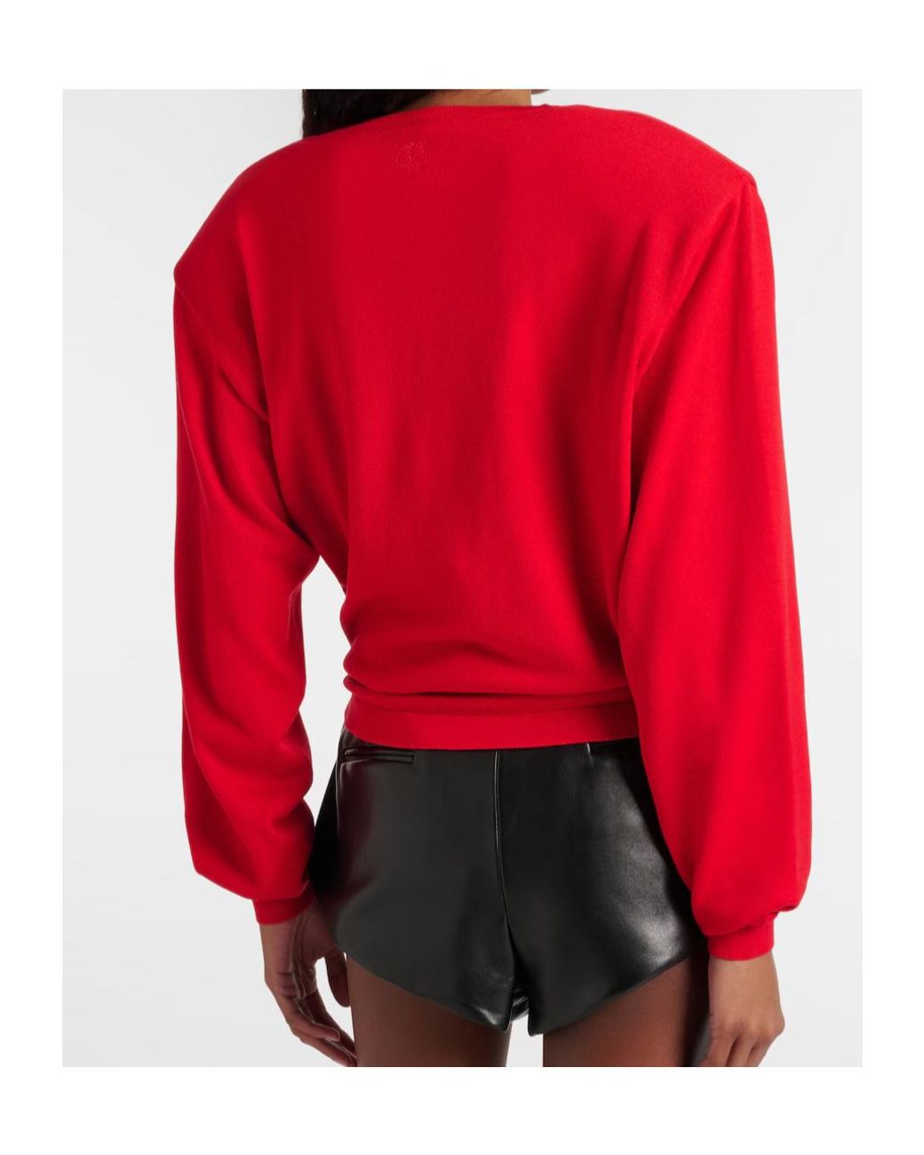 Magda Butrym Red Long-Sleeved Sweater