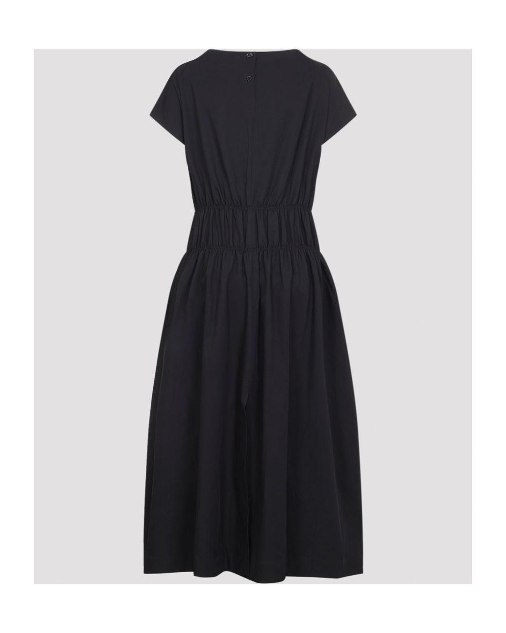 Studio Nicholson Black Simos Ruched Waist Dress