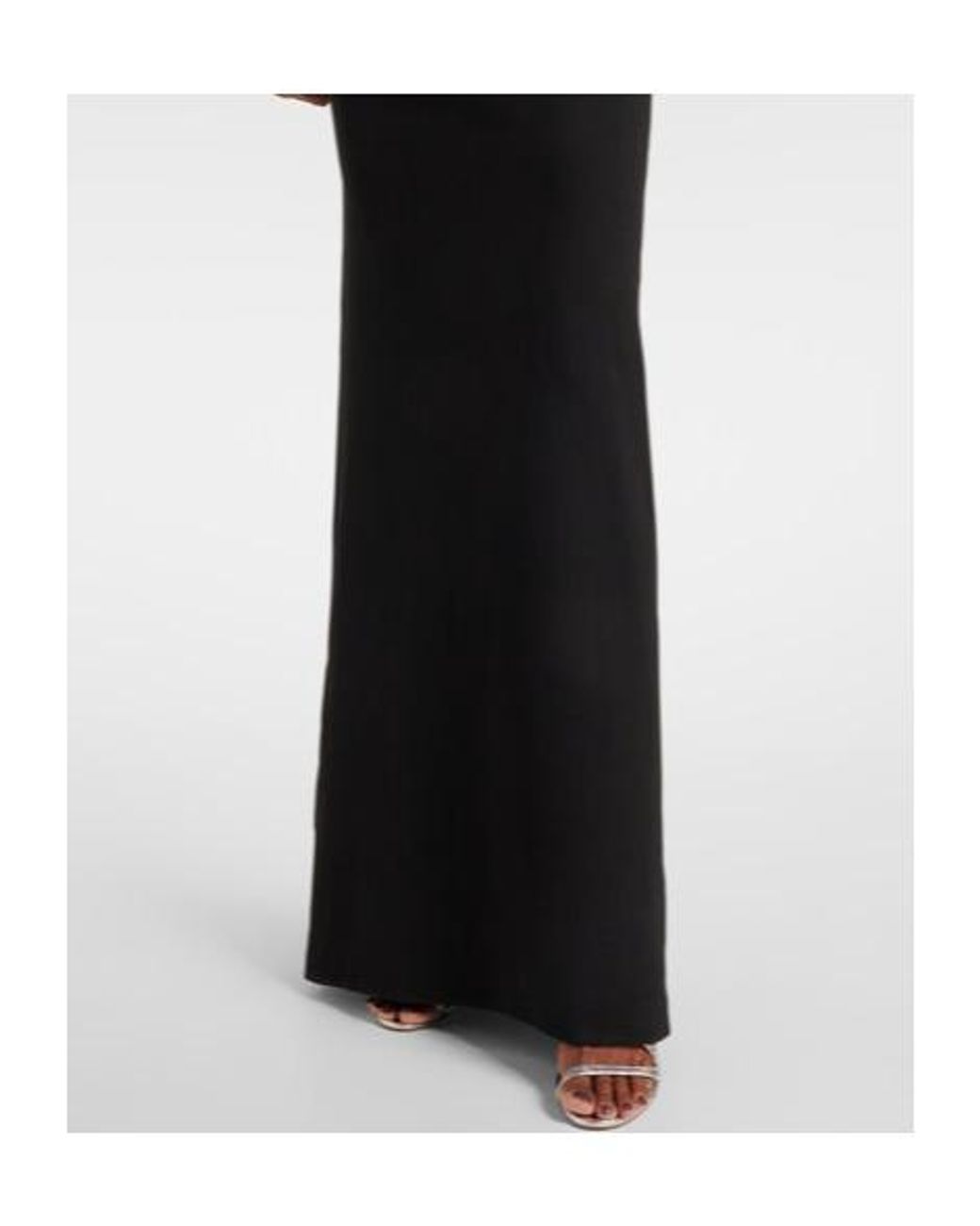 David Koma Black Crystal-Embellished Gown