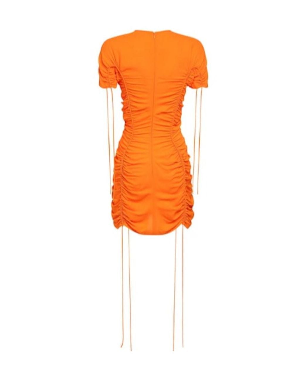 Stella McCartney Orange Satin Mini Dress