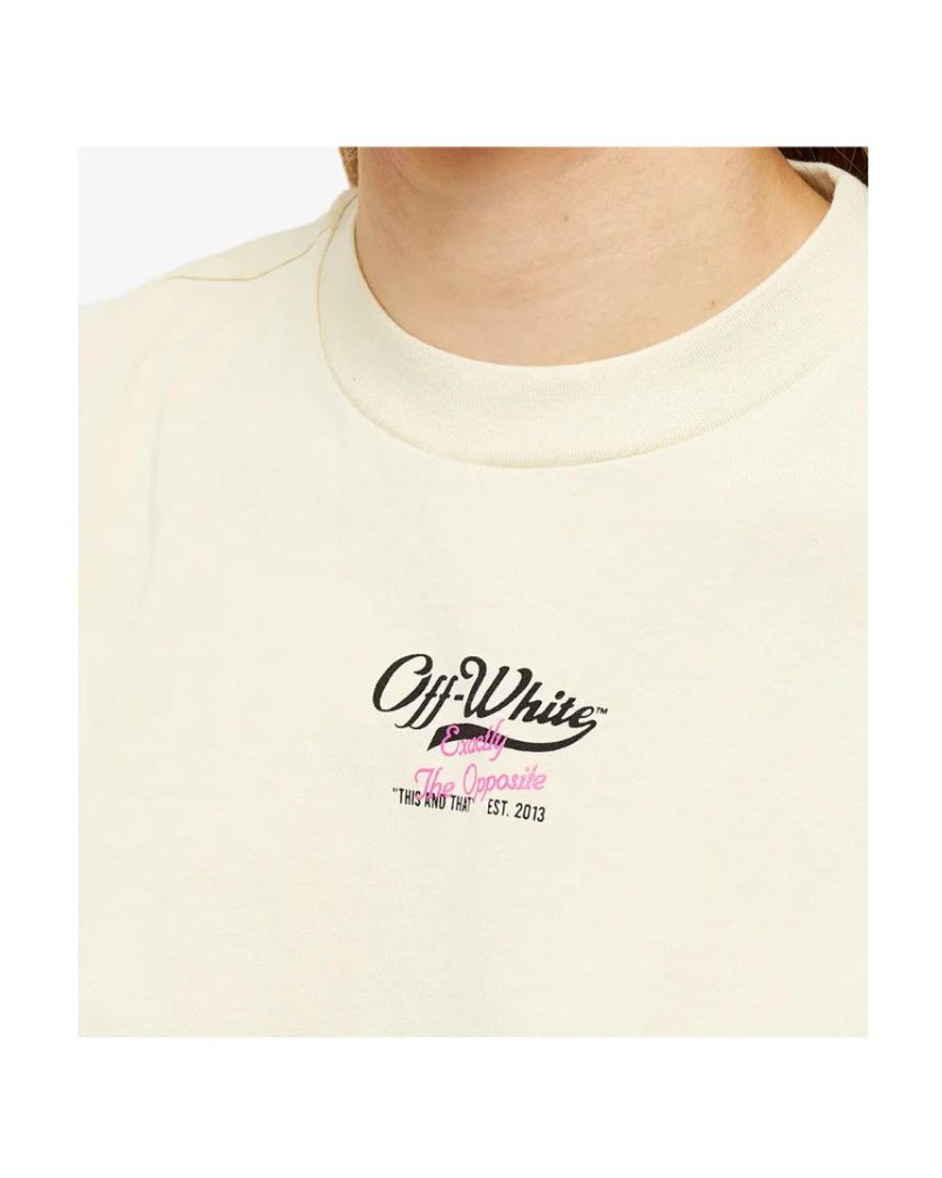 Off-White c/o Virgil Abloh White Surf Script Logo T T-Shirt