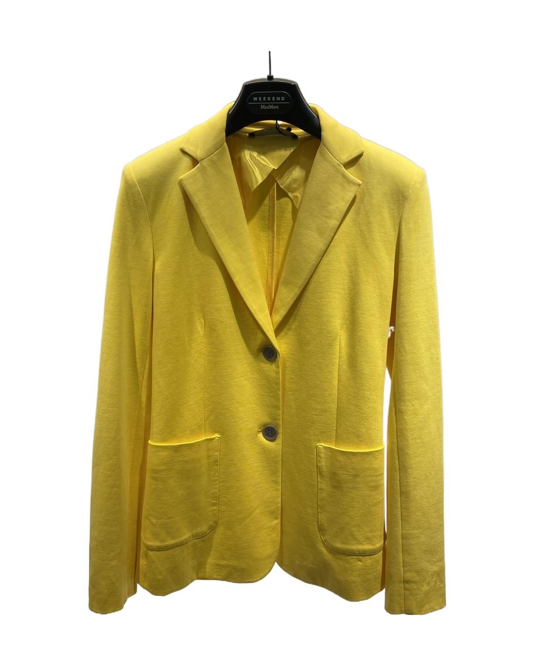 Weekend by Maxmara Yellow Long-Sleeved Suit Coat