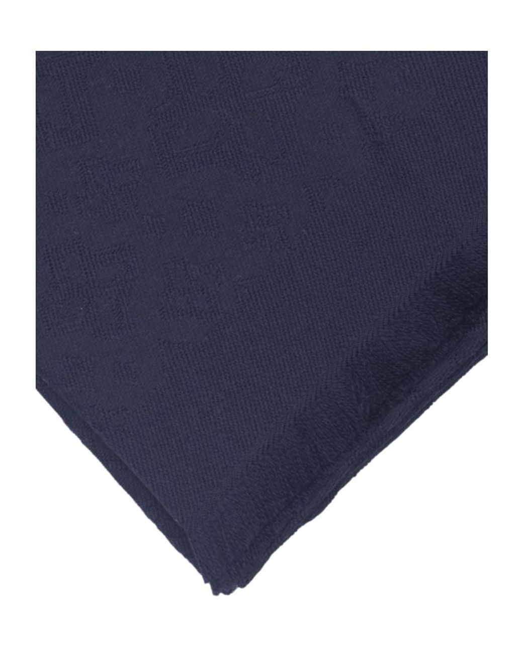 Tagliatore Blue Worn-Out Scarf for men