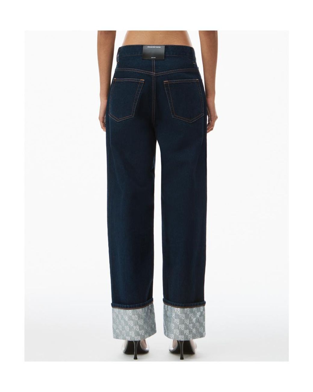 Alexander Wang Blue Straight-Leg Jeans