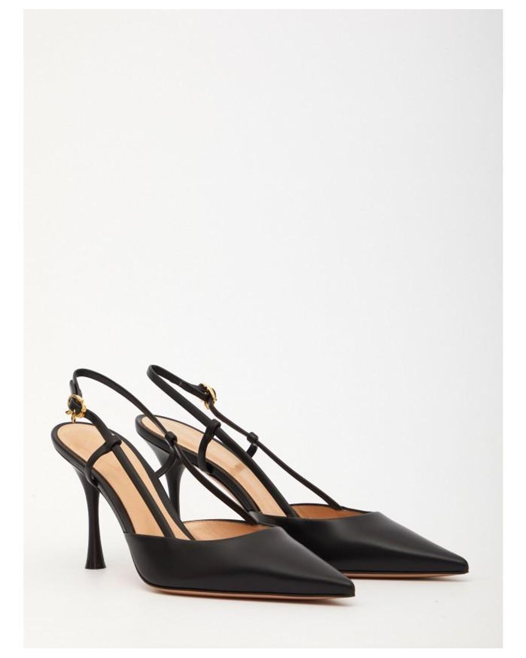 Gianvito Rossi Black Logo High Heels