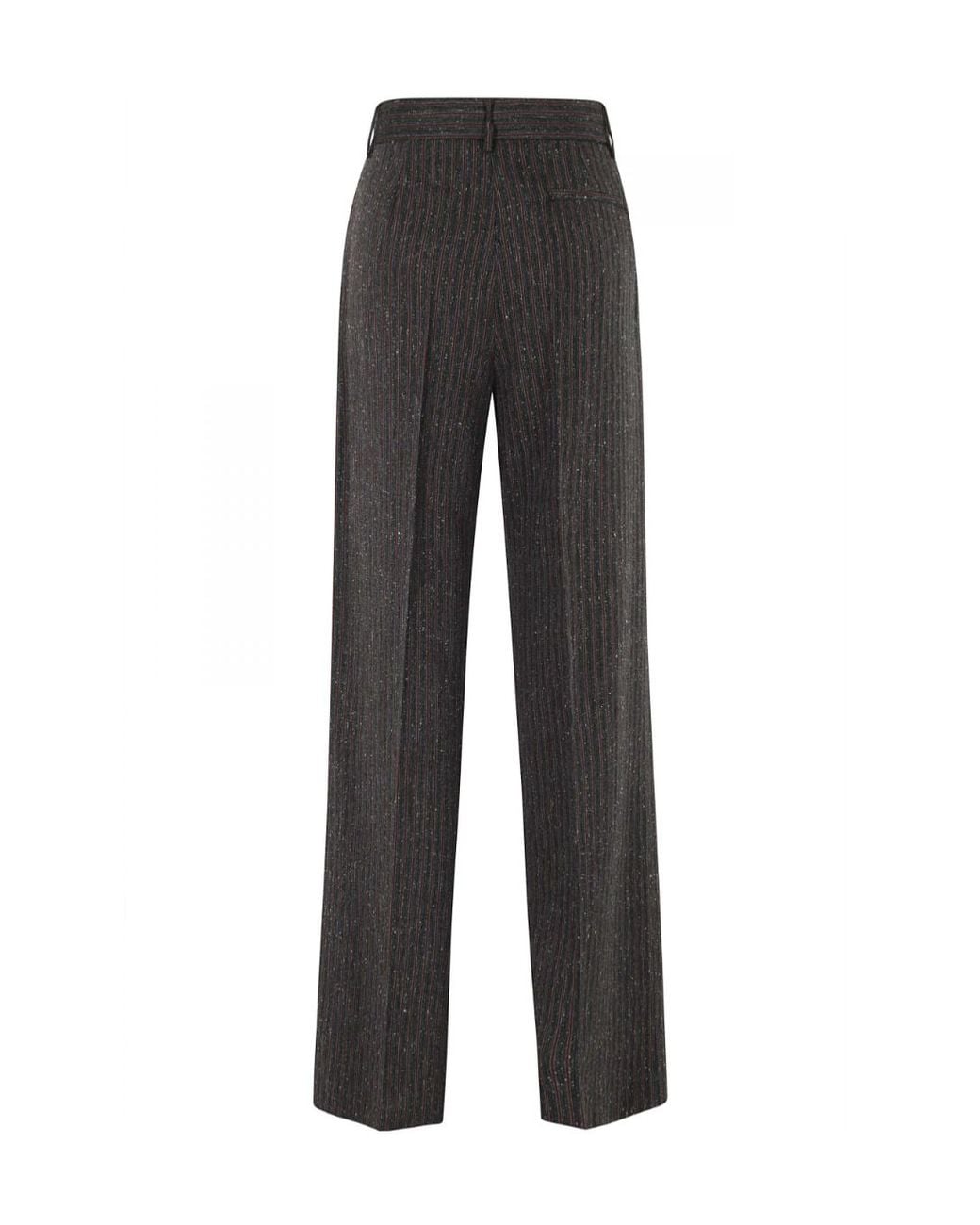 Erika Cavallini Semi Couture Gray Striped Casual Trousers