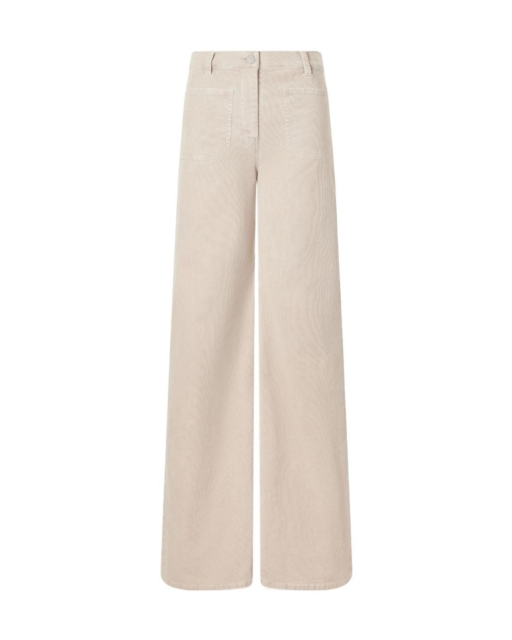 Nili Lotan Natural High-Waisted Casual Trousers