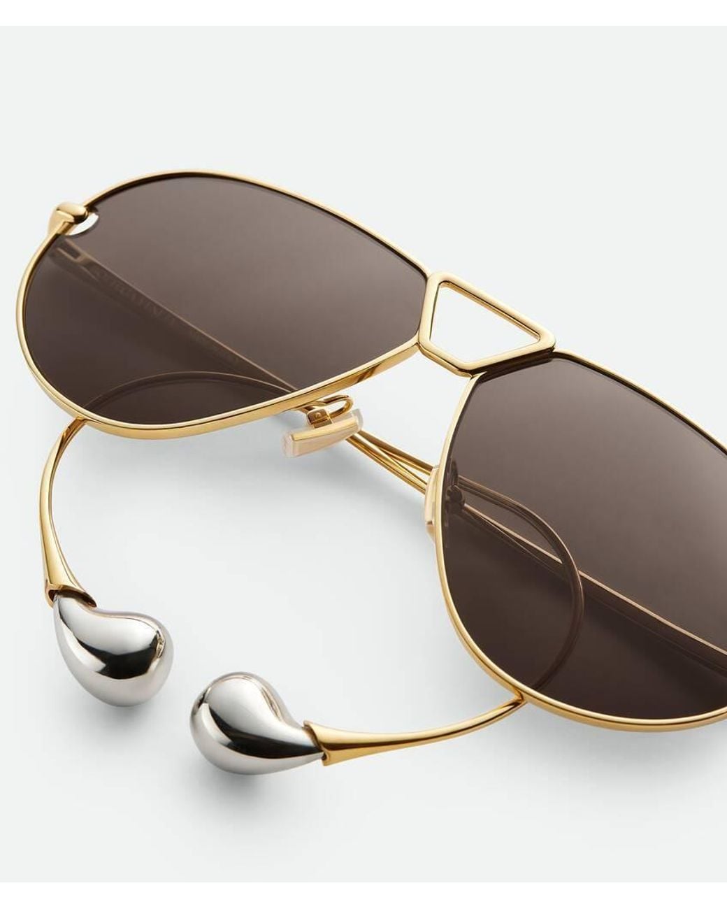 Bottega Veneta Multicolor Drop Aviator Sunglasses