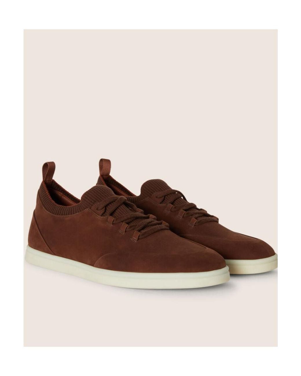 Loro Piana Brown Soho Walk Sneakers for men