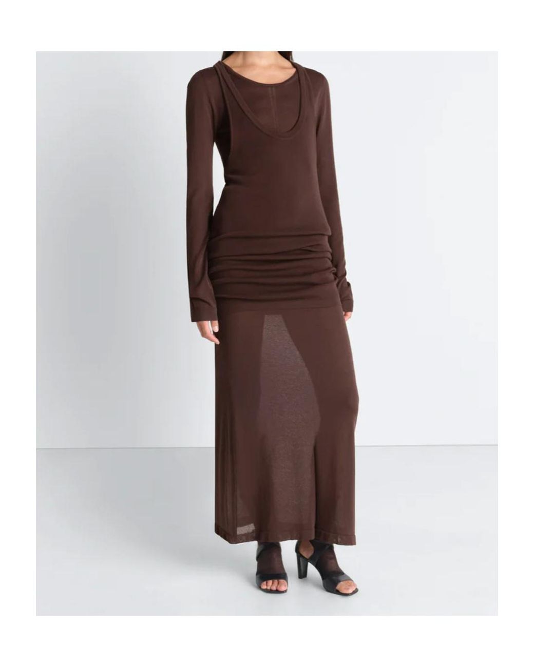 Lemaire Black Long Tube Dress