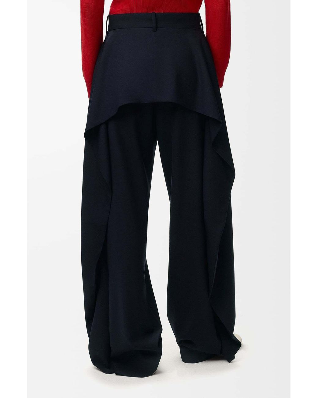 Loewe Blue Wool Casual Trousers