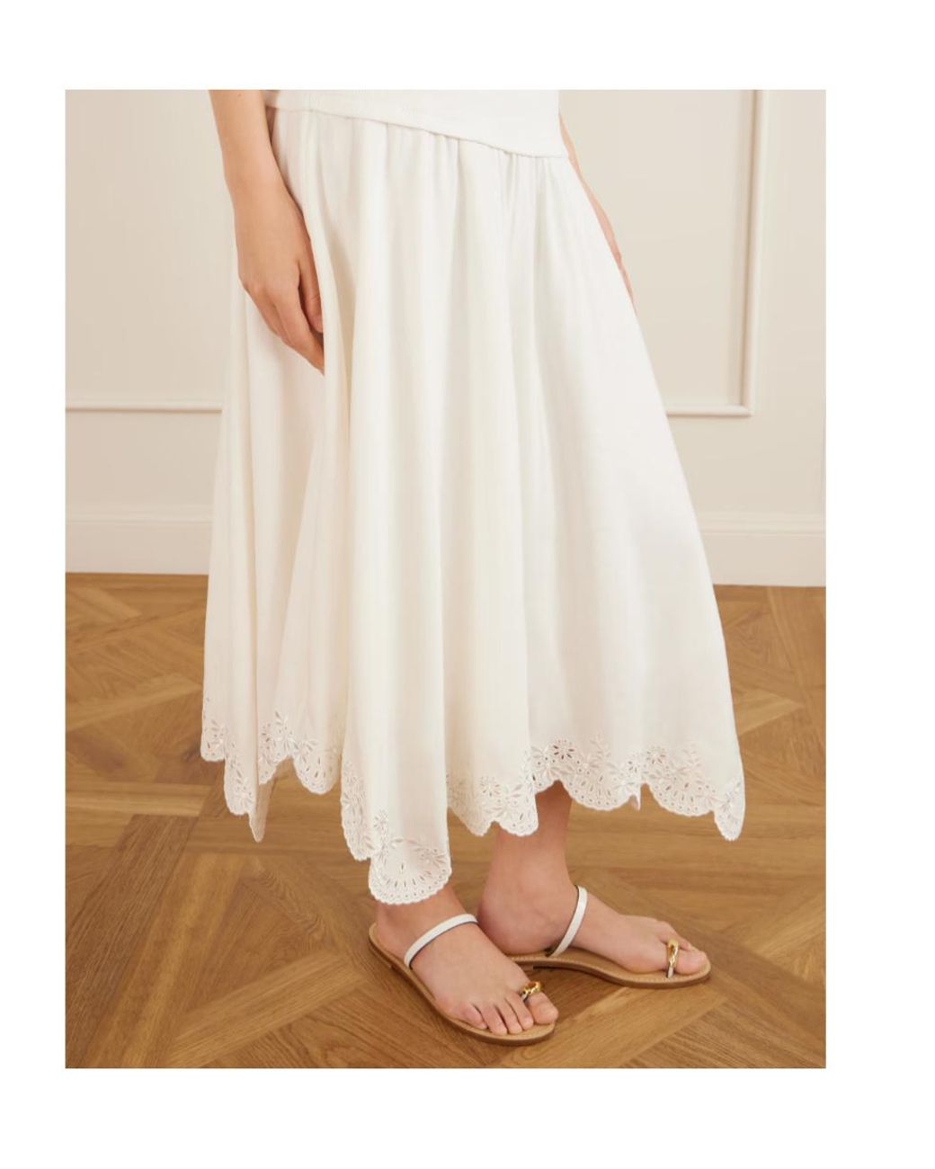 Jonathan Simkhai White Haven Midi Skirt