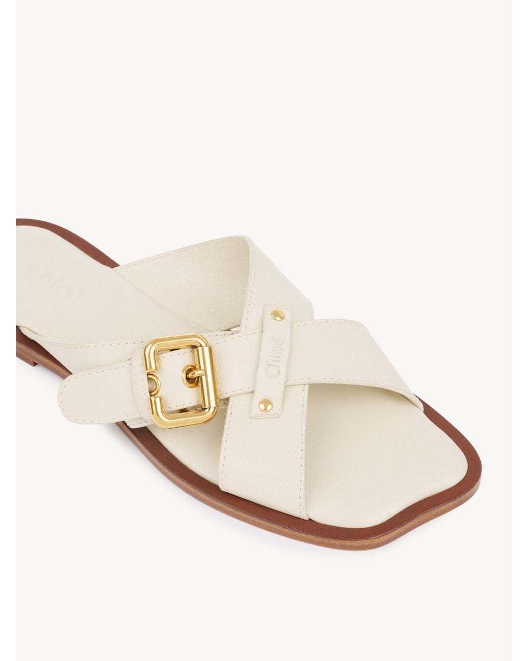 Chloé White Sandalias Nil