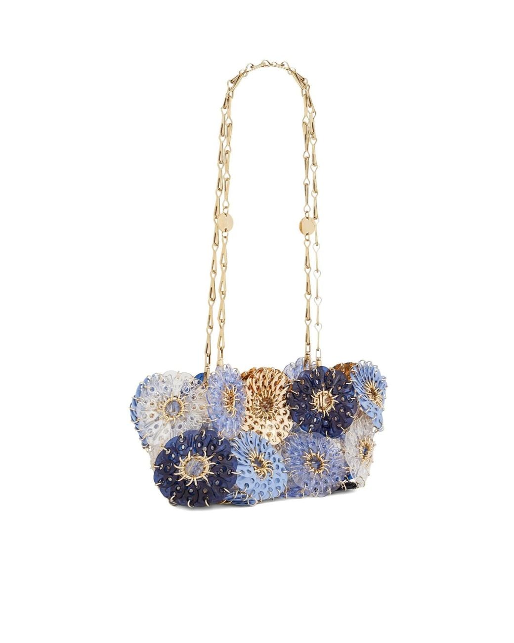 Rabanne Blue Rabanne 1969 Chain Linked Shoulder Bag