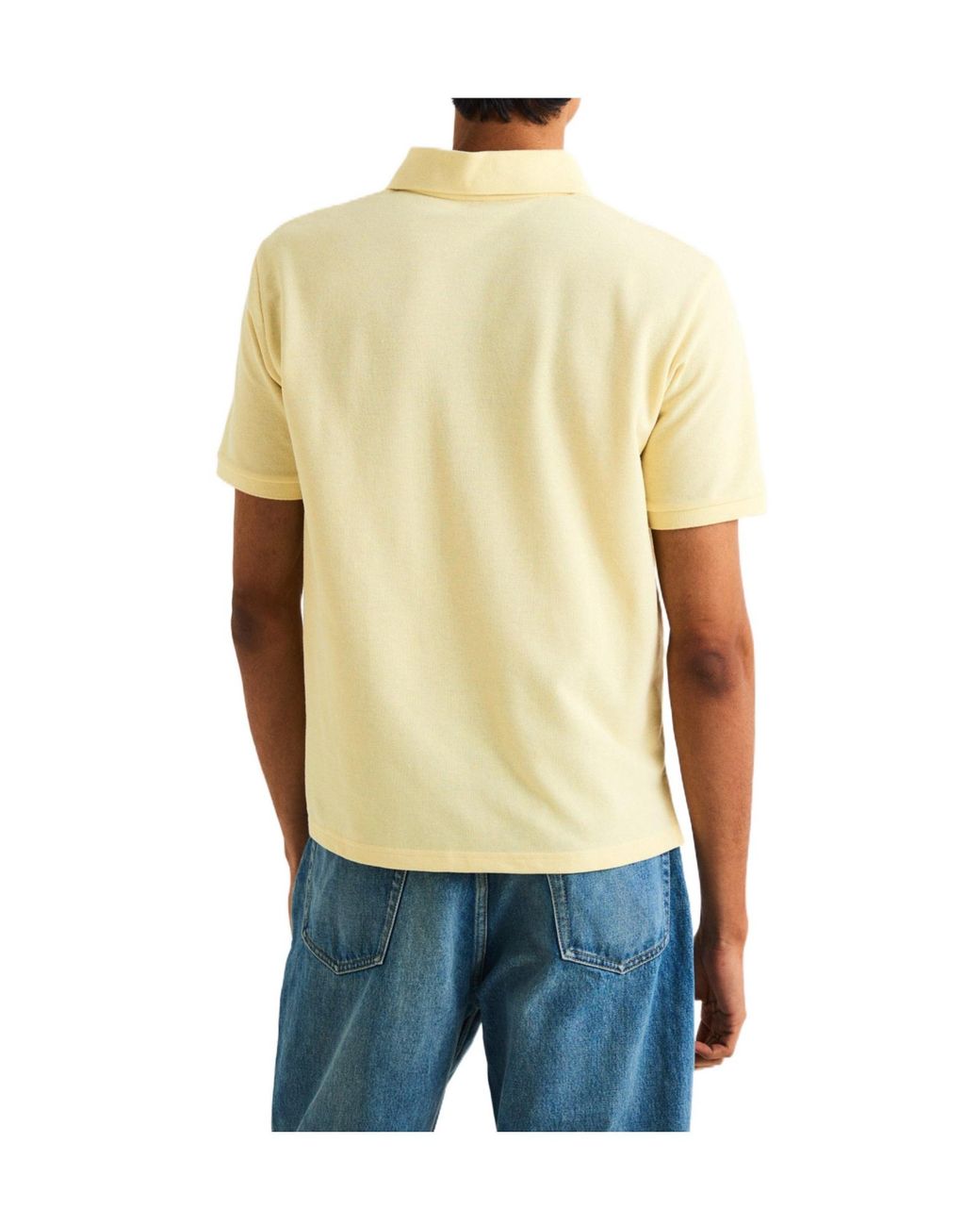 Saint Laurent Yellow Cass Short Sleeve Polo Shirt for men