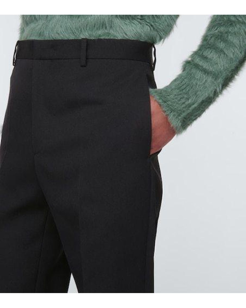 Jil Sander Blue Slim Wool Pants for men