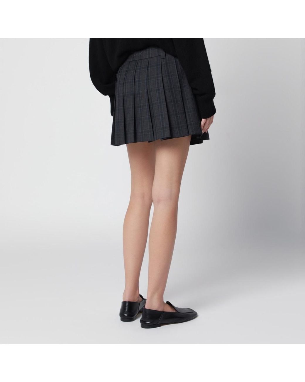 DUNST Gray Skirt With Belt Loops
