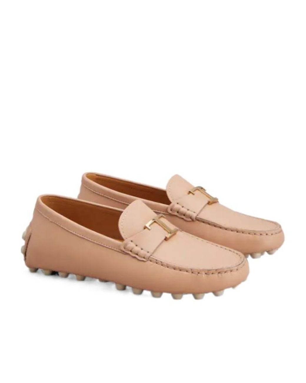 Tod's Natural Gommino Bubble Loafers