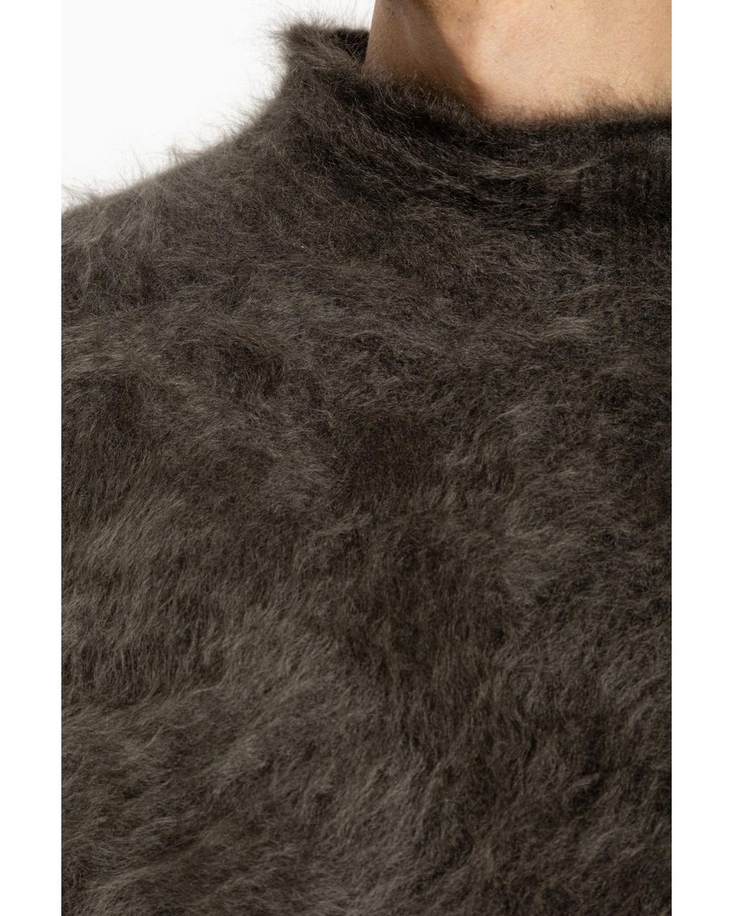 Lisa Yang Gray Teis Brushed Sweater for men